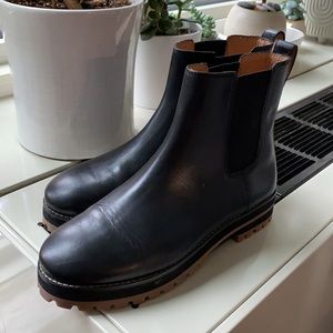 New Madewell leather Chelsea boots